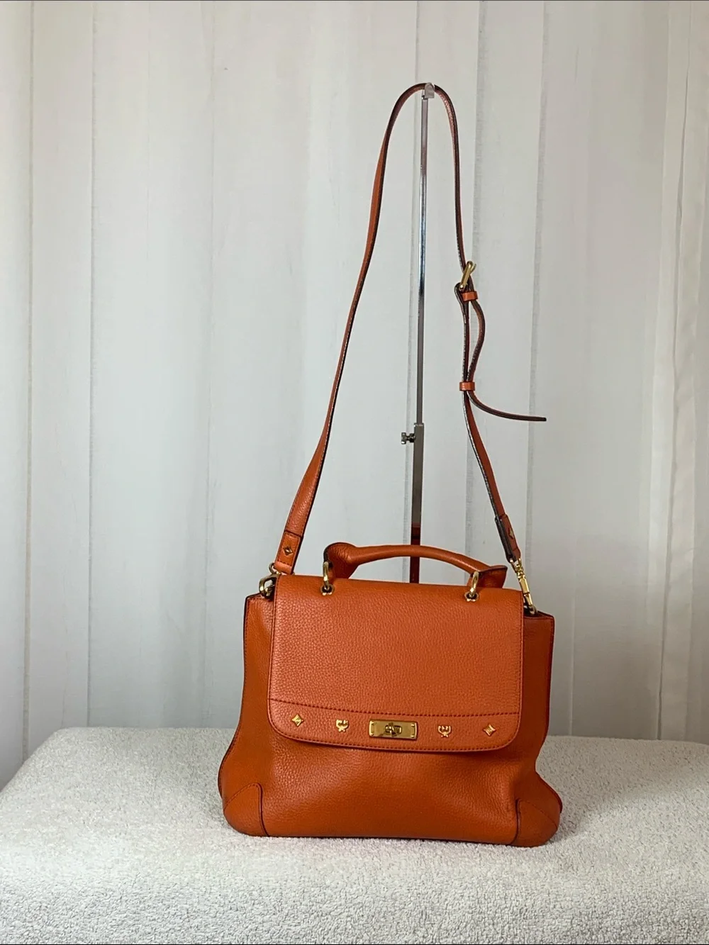 GUC MCM Milla Orange Satchel